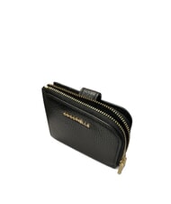 COCCINELLE METALLIC SOFT Mini Leather Wallet Black - Women&rsquo;s Wallets - 3