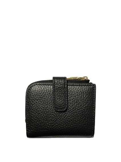 METALLIC SOFT Mini Leather Wallet Black - Women&rsquo;s Wallets