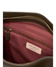 COCCINELLE LIZZIE Leather shoulder shopping bag mud - Women&rsquo;s Bags - 4