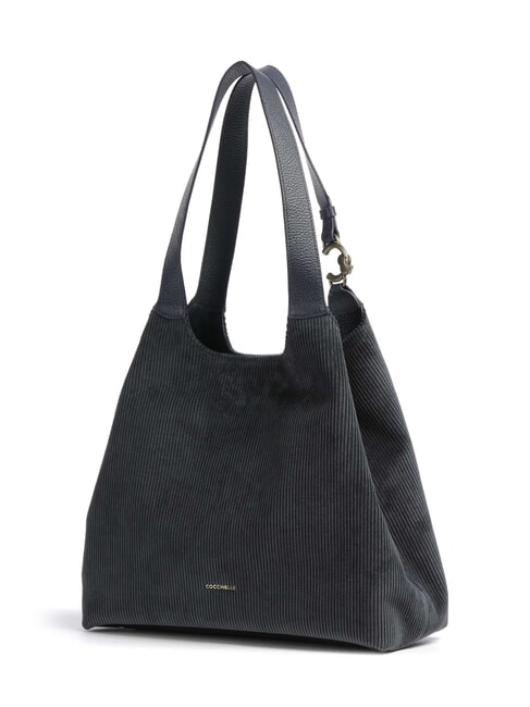 C-EASY CORDURO Leather shoulder shopping bag midnight blue - Women&rsquo;s Bags