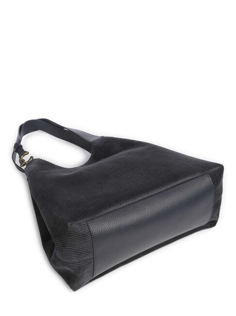 C-EASY CORDURO Leather shoulder shopping bag midnight blue - Women&rsquo;s Bags