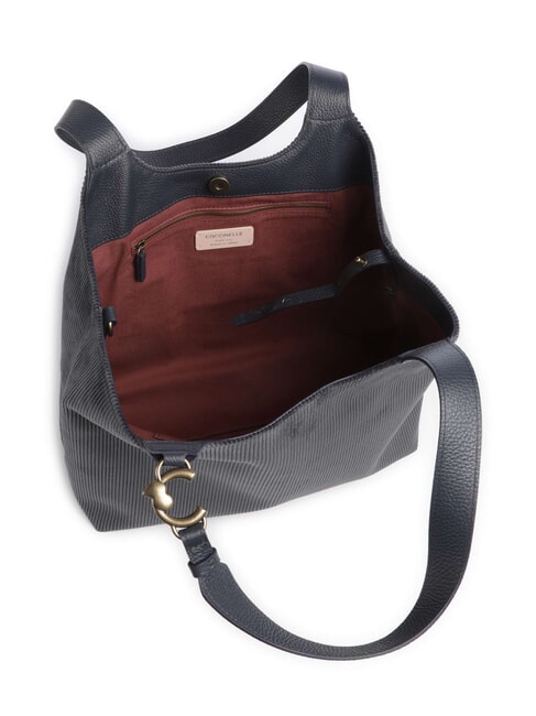 C-EASY CORDURO Leather shoulder shopping bag midnight blue - Women&rsquo;s Bags