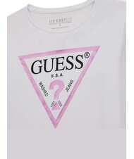 GUESS KIDS Metallic st long sleeve shirt purwhite - Child T-shirt - 3