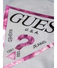 GUESS KIDS Metallic st long sleeve shirt purwhite - Child T-shirt - 4