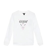 GUESS CORE KIDS Sweatshirt with triangle logo print purwhite - Baby Sweatshirt - 3
