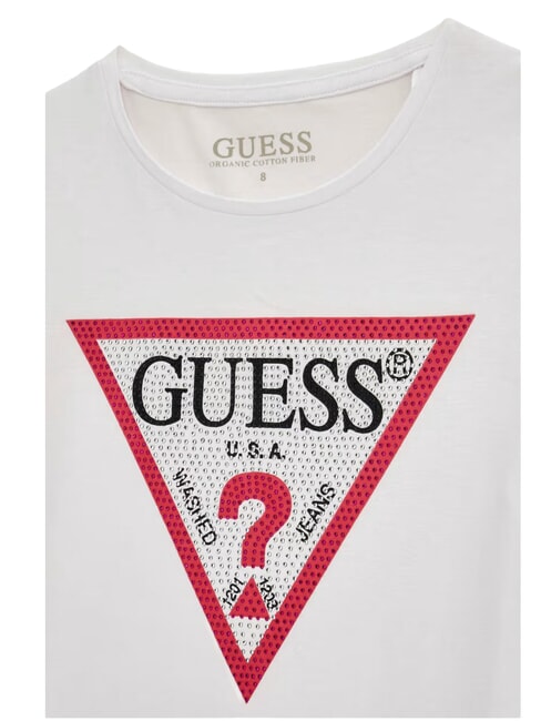 KIDS Short-sleeved T-shirt with rhinestones purwhite - Child T-shirt