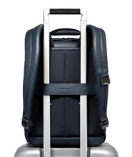 PIQUADRO MODUS SPECIALE 14" laptop backpack, in leather blue - Laptop backpacks - 3