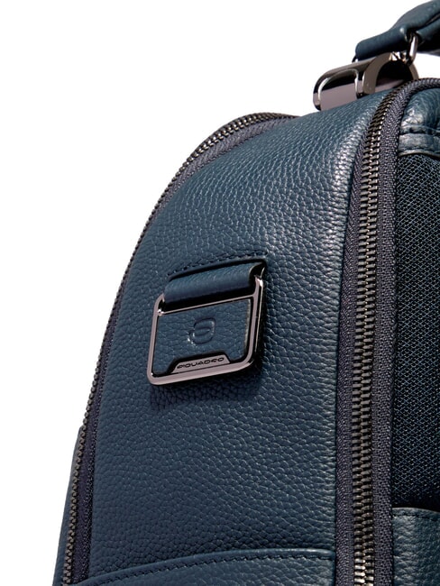 MODUS SPECIALE 14" laptop backpack, in leather blue - Laptop backpacks