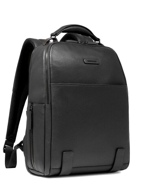 MODUS SPECIALE 14" laptop backpack, in leather Black - Laptop backpacks