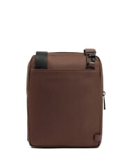 PIQUADRO WOLLEM Fabric and leather iPad mini bag BROWN - Over-the-shoulder Bags for Men - 3