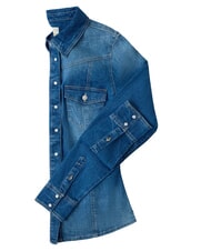 GUESS VELVET Denim shirt, long sleeves Liberty City Wash - Shirts - 3