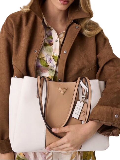 NOELLE 2 Shoulder shopping bag off white/beige - Women&rsquo;s Bags