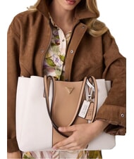 GUESS NOELLE 2 Shoulder shopping bag off white/beige - Women&rsquo;s Bags - 2