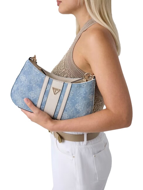 NOELLE 2 Adjustable shoulder bag denim logo - Women&rsquo;s Bags
