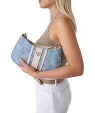 GUESS NOELLE 2 Adjustable shoulder bag denim logo - Women&rsquo;s Bags - 2