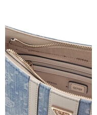 GUESS NOELLE 2 Adjustable shoulder bag denim logo - Women&rsquo;s Bags - 4
