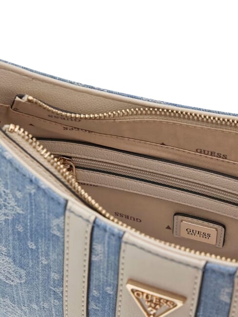 NOELLE 2 Adjustable shoulder bag denim logo - Women&rsquo;s Bags