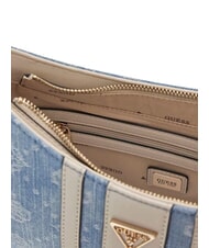 GUESS NOELLE 2 Adjustable shoulder bag denim logo - Women&rsquo;s Bags - 6