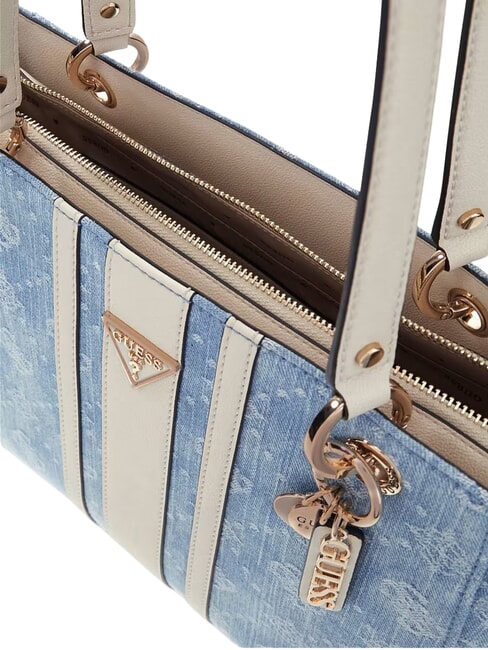NOELLE 2 Tote bag, double handle denim logo - Women&rsquo;s Bags