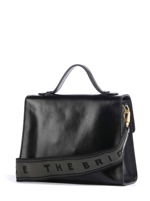 IRENE Shoulder bag, in leather Black Gold - Women&rsquo;s Bags