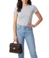 THE BRIDGE IRENE Shoulder bag, in leather mocha with gold - Women&rsquo;s Bags - 2