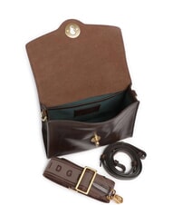 THE BRIDGE IRENE Shoulder bag, in leather mocha with gold - Women&rsquo;s Bags - 4