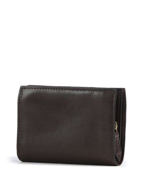 LUCREZIA Leather wallet mocha with gold - Women&rsquo;s Wallets