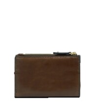 THE BRIDGE LUCREZIA  Leather clutch bag mocha with gold - Women&rsquo;s Wallets - 3