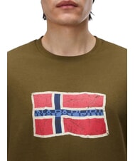NAPAPIJRI S-MAHSA SS Short-sleeved T-shirt dark olive - T-shirt - 3