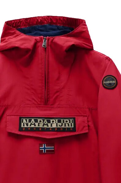 K RAINFOREST SUM 4 Windbreaker with hood and front pocket American B - Baby Jackets
