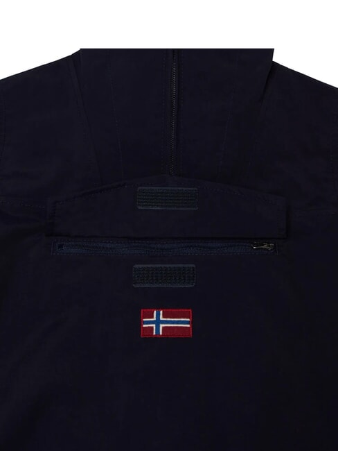 K RAINFOREST SUM 4 Windbreaker with hood and front pocket blu marine - Baby Jackets