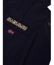 NAPAPIJRI K RAINFOREST SUM 4 Windbreaker with hood and front pocket blu marine - Baby Jackets - 4