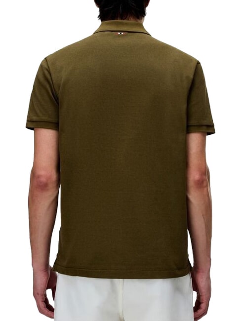 ELBAS 4 Short sleeve cotton polo shirt dark olive - Polo shirt