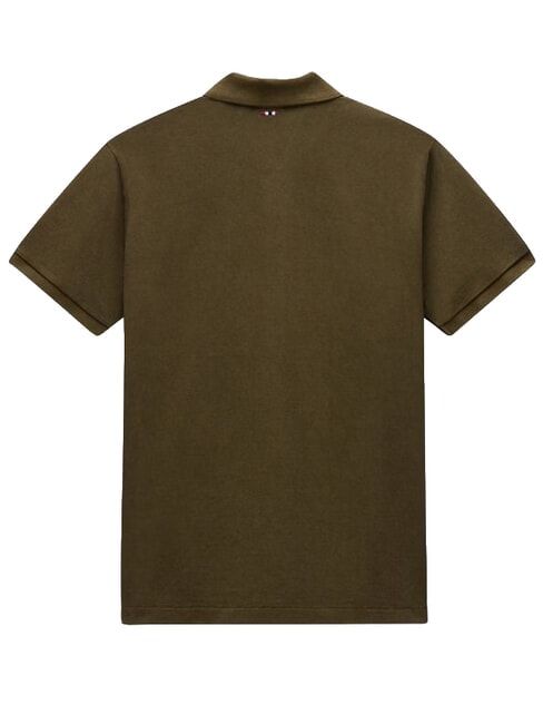 ELBAS 4 Short sleeve cotton polo shirt dark olive - Polo shirt