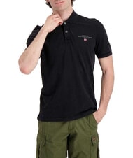 NAPAPIJRI ELBAS 4 Short sleeve cotton polo shirt black 041 - Polo shirt - 3