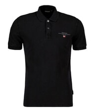 NAPAPIJRI ELBAS 4 Short sleeve cotton polo shirt black 041 - Polo shirt - 5