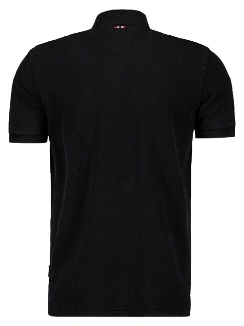 ELBAS 4 Short sleeve cotton polo shirt black 041 - Polo shirt