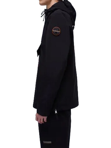 RAINFOREST M SUM 3 Jacket with hood and front pocket black 041 - Men's Jackets
