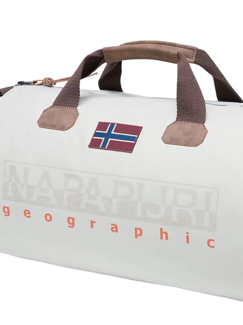 BERING Duffel bag with shoulder strap beige silver - Duffle bags