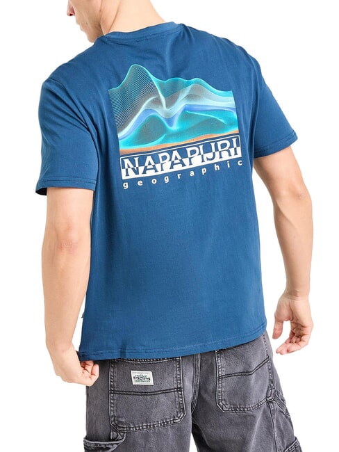 S-RORVIK SS Cotton T-Shirt blue moonlit - T-shirt
