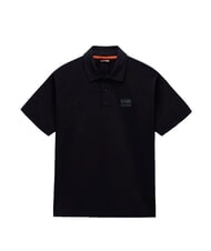 NAPAPIJRI E-ELEVATED LOGO SS Cotton polo shirt black beauty - Polo shirt - 3
