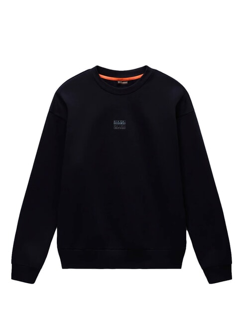 B-ELEVATED LOGO C Cotton sweatshirt black beauty - Sweatshirts