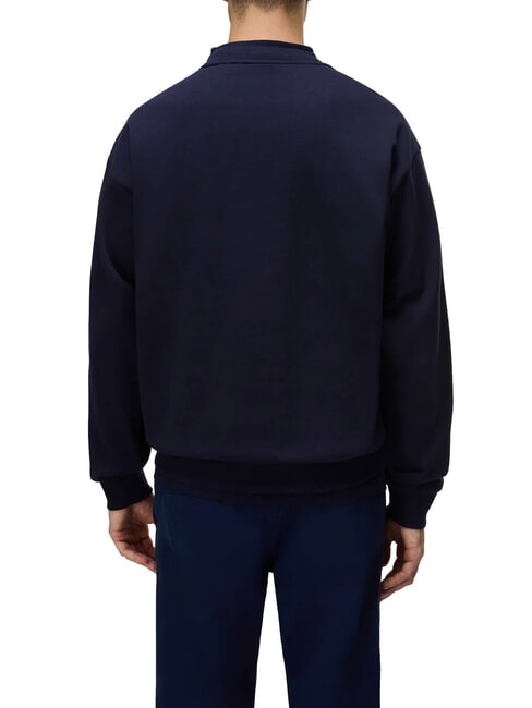 B-ELEVATED LOGO C Cotton sweatshirt blu marine - Sweatshirts