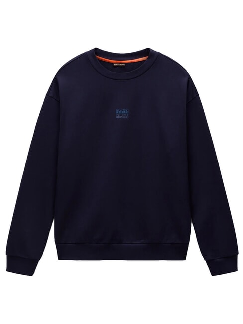B-ELEVATED LOGO C Cotton sweatshirt blu marine - Sweatshirts