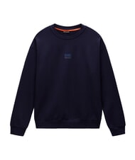 NAPAPIJRI B-ELEVATED LOGO C Cotton sweatshirt blu marine - Sweatshirts - 3