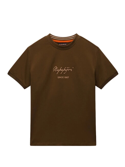 S-BARYTE SS Cotton T-Shirt dark olive - T-shirt