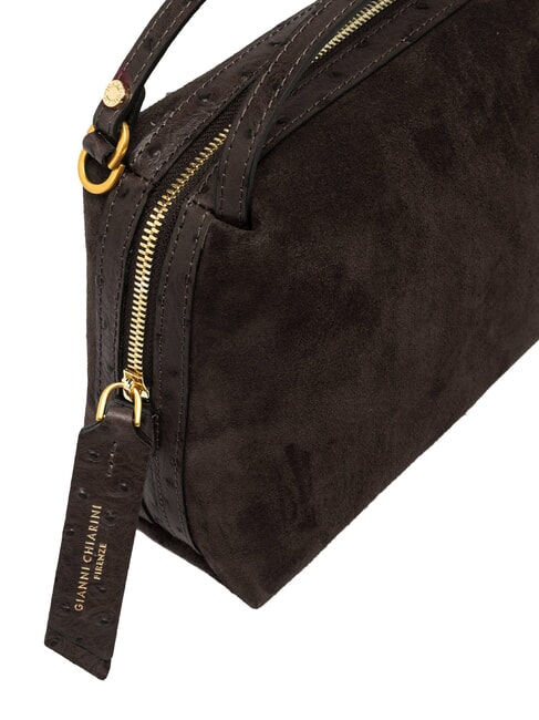 ALIFA Handbag with shoulder strap, in leather mocha - Women&rsquo;s Bags
