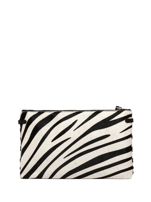 HERMY Ponyskin clutch bag black and white zebra - Women&rsquo;s Bags