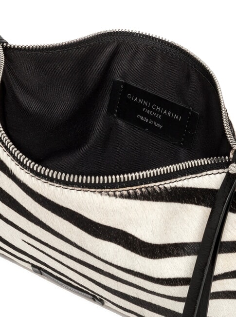 HERMY Ponyskin clutch bag black and white zebra - Women&rsquo;s Bags