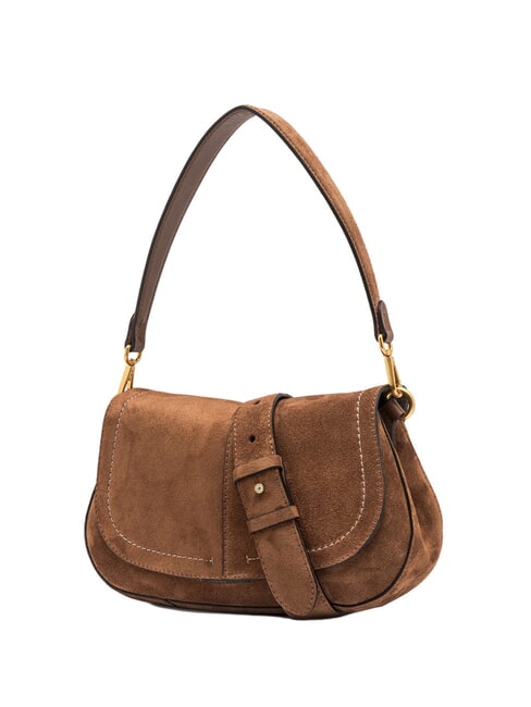 HELENA ROUND Leather shoulder bag cognac - Women&rsquo;s Bags